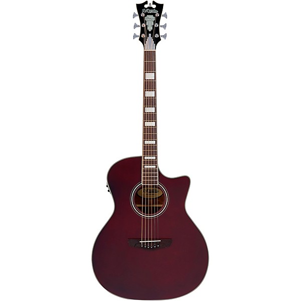 D'Angelico Premier Series Gramercy CS Cutaway Orchestra Acoustic-Electric Guitar Wine Red