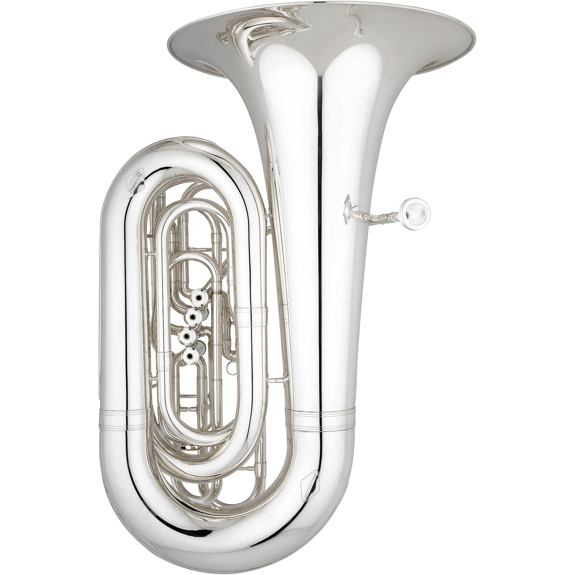 Eastman EBB534 Professional Series 4-Valve 4/4 BBb Tuba Silver Yellow Brass  Bell | Guitar Center