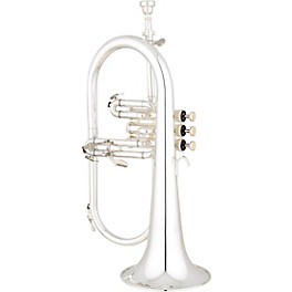 Eastman EFG412 Series Bb Flugelhorn Silver Yellow Brass Bell Eastman EFG412 Series Bb Flugelhorn Silver Yellow Brass Bell