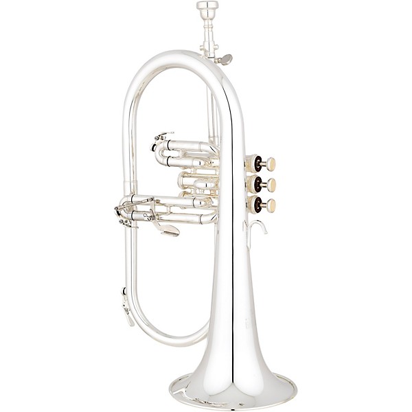 Eastman EFG412 Series Bb Flugelhorn Silver Yellow Brass Bell