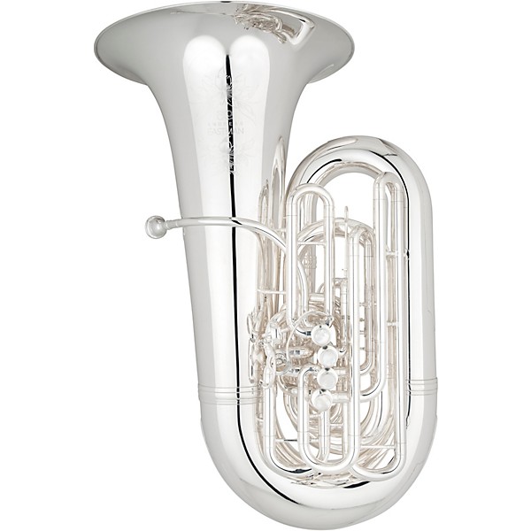 Eastman EBC836 Professional Series 5-Valve 6/4 CC Tuba Silver Yellow Brass Bell