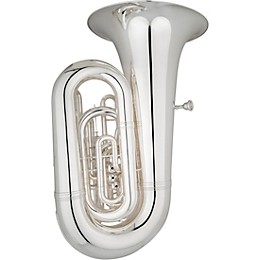 Eastman EBC836 Professional Series 5-Valve 6/4 CC Tuba Silver Yellow Brass Bell