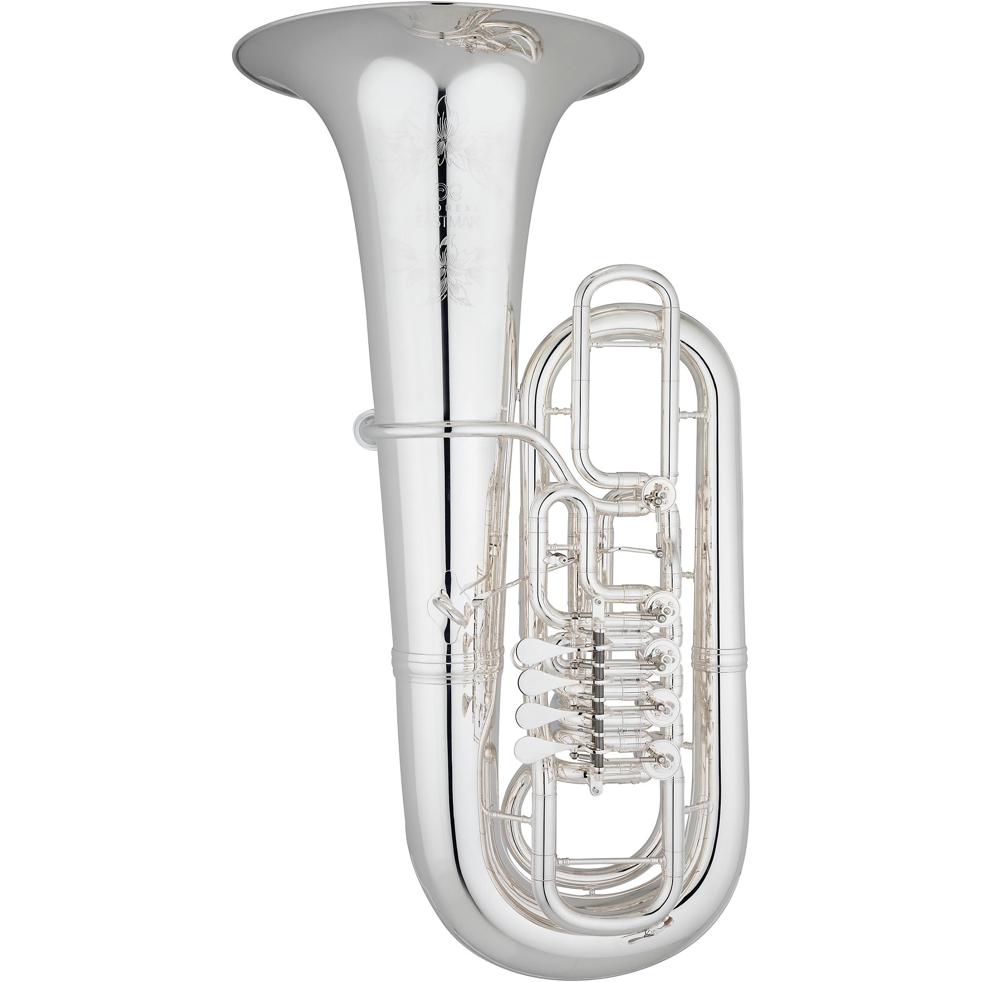 Eastman EBF864 Professional Series 5-Valve 4/4 F Tuba Silver