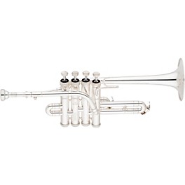 Eastman ETR823S Professional Series Bb/A Piccolo Trumpet Silver Yellow Brass Bell