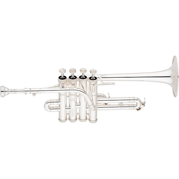 Eastman ETR823S Professional Series Bb/A Piccolo Trumpet Silver Yellow Brass Bell