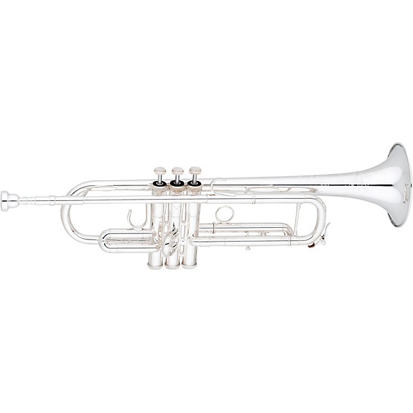 Eastman ETR824RS Professional Series Bb Trumpet with Reverse Leadpipe Silver Yellow Brass Bell