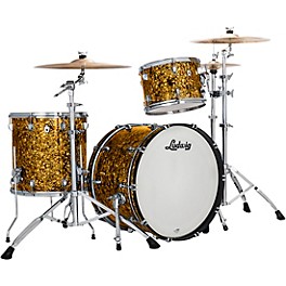 Ludwig NeuSonic 3-Piece Fab Shell Pack With 2... Ludwig NeuSonic 3-Piece Fab Shell Pack With 22" Bass Drum Butterscotch Pearl