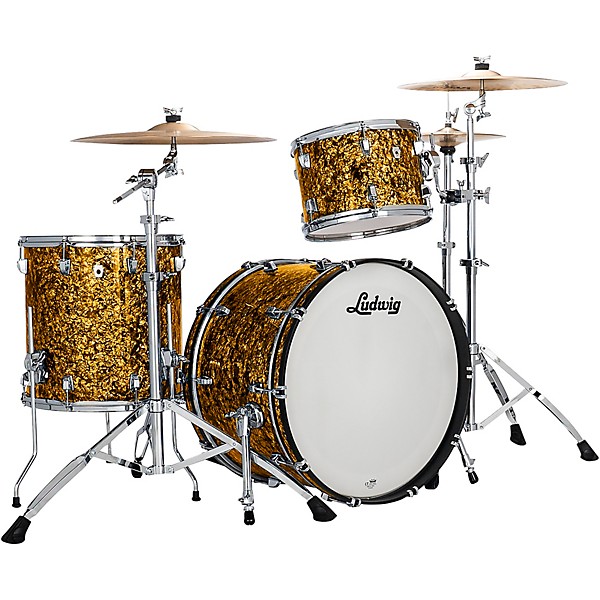 Ludwig NeuSonic 3-Piece Fab Shell Pack With 22" Bass Drum Butterscotch Pearl