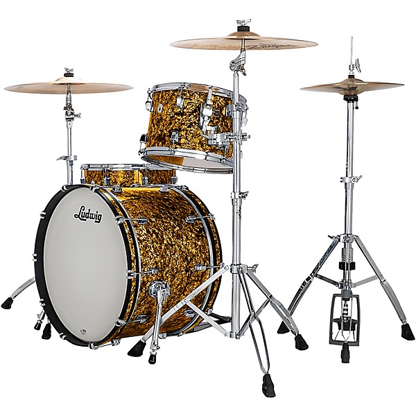 Ludwig NeuSonic 3-Piece Fab Shell Pack With 22" Bass Drum Butterscotch Pearl