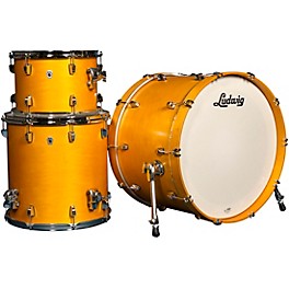 Ludwig NeuSonic 3-Piece Fab Shell Pack Wit... Ludwig NeuSonic 3-Piece Fab Shell Pack With 22" Bass Drum Satin Golden Slumbers