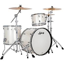 Ludwig NeuSonic 3-Piece Fab Shell Pack With 22" Bass Drum Silver Silk