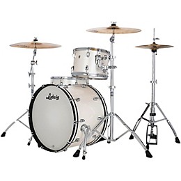 Ludwig NeuSonic 3-Piece Fab Shell Pack With 22" Bass Drum Silver Silk