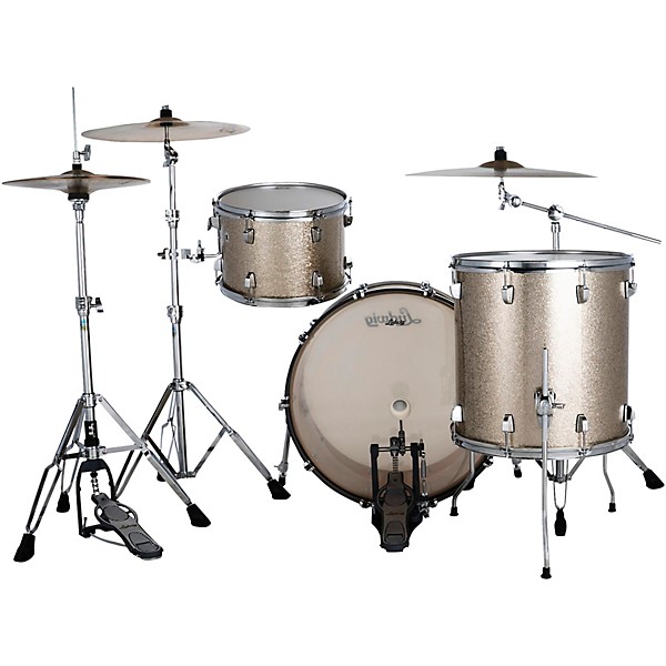 Ludwig NeuSonic 3-Piece Fab Shell Pack With 22" Bass Drum Titanium Super Sparkle
