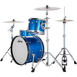 Ludwig NeuSonic 3-Piece Fab Shell Pack With 22" Bass Drum Blue Super Sparkle