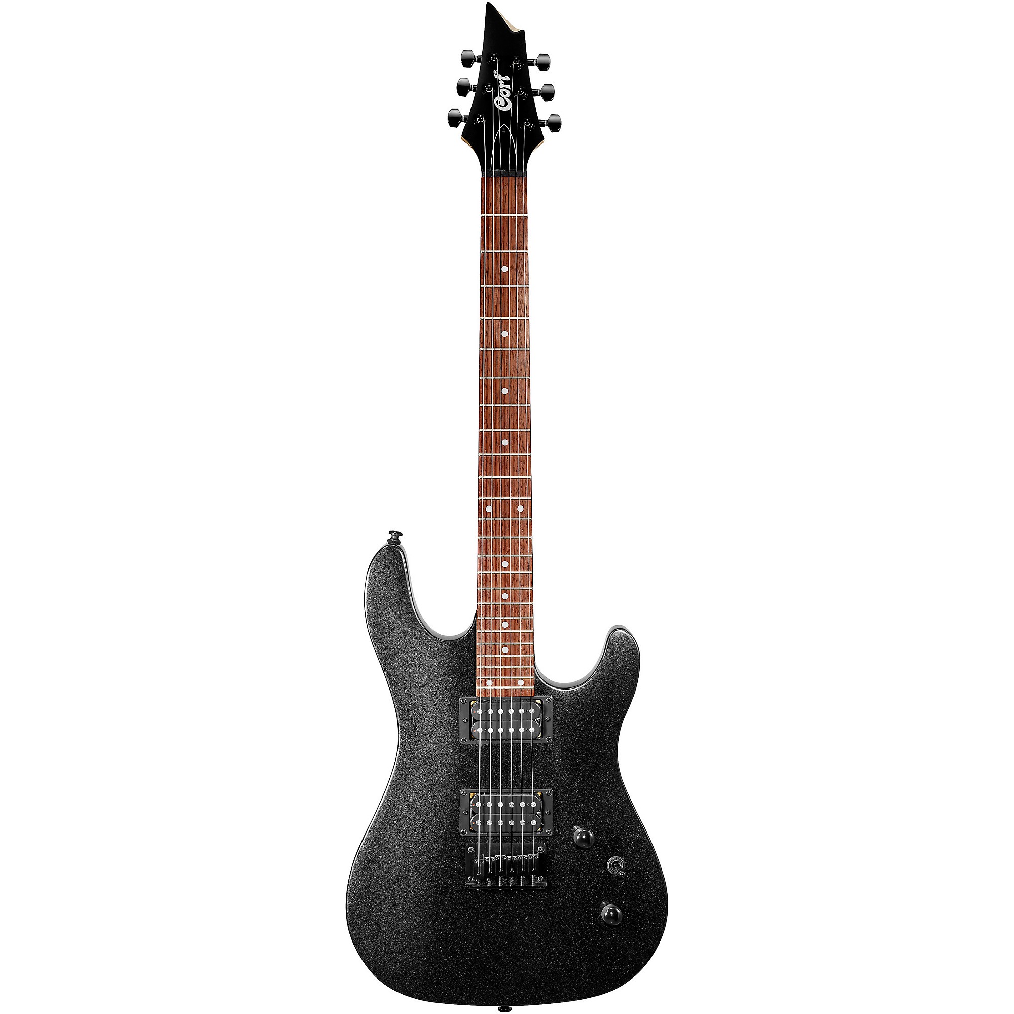 Cort KX Series Double Cutaway Electric Guitar Black Metallic