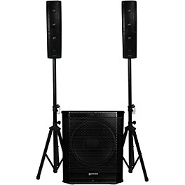 Gemini LRX-1204 Portable Line Array PA System With 12" Subwoofer & Stands