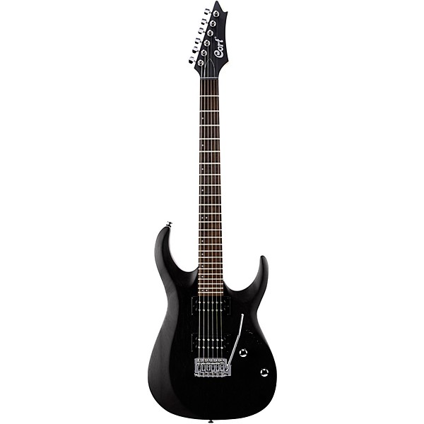 Cort X Series Bolt-On 6-String Electric Guitar Open Pore Black