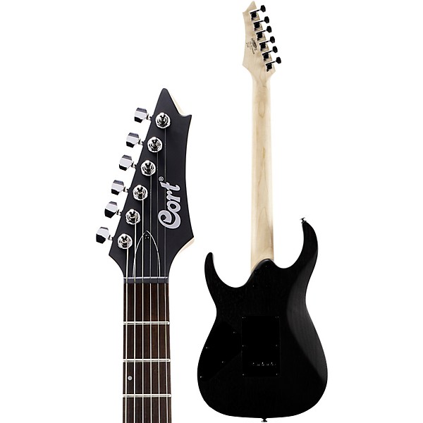 Cort X Series Bolt-On 6-String Electric Guitar Open Pore Black Cherry Burst