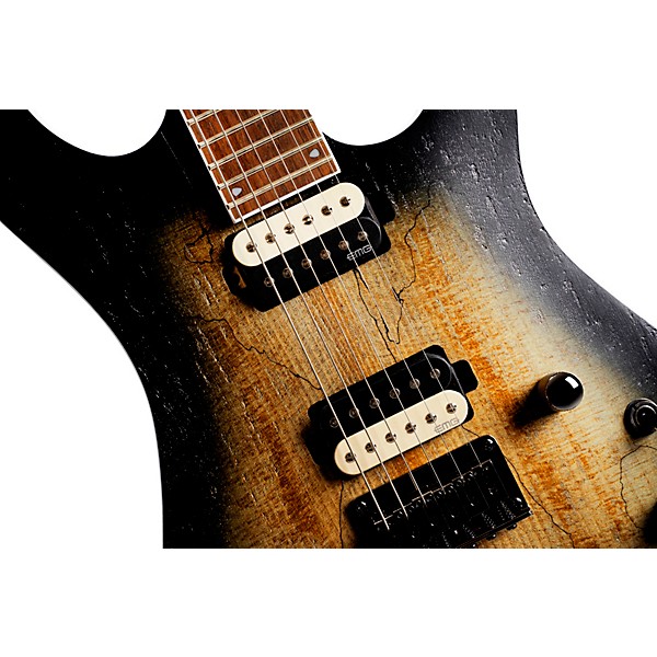 Cort KX Series Open Pore 6 String Electric Guitar Open Pore Raw Burst
