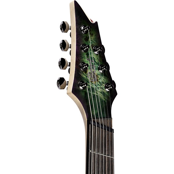 Cort KX Series 7 String Multi-Scale Electric Guitar Star Dust Green