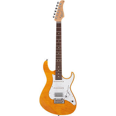 Cort G280 Select Flame Top Electric Guitar Amber for sale