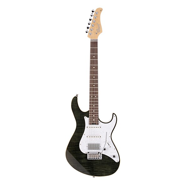 Cort G280 Select Flame Top Electric Guitar Transparent Black