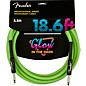 Fender Professional Series Glow In The Dark Straight to Straight Instrument Cable 18.6 ft. Green thumbnail