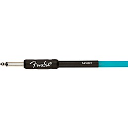Fender Professional Series Glow In The Dark Straight to Straight Instrument Cable 18.6 ft. Blue