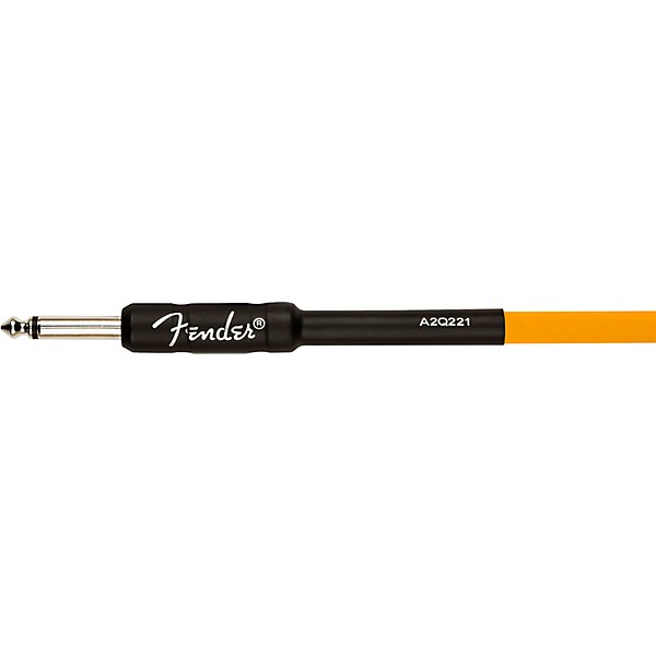 Fender Professional Series Glow In The Dark Straight to Straight Instrument Cable 18.6 ft. Orange