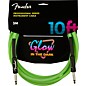 Fender Professional Series Glow In The Dark Straight to Straight Instrument Cable 10 ft. Green thumbnail
