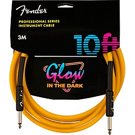 Fender Professional Series... Fender Professional Series Glow in the Dark Straight to Straight Instrument Cable 10 ft. Orange