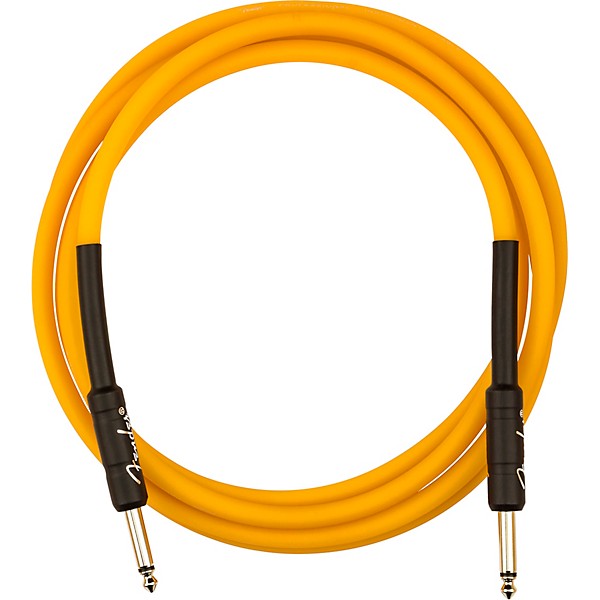 Fender Professional Series Glow In The Dark Straight to Straight Instrument Cable 10 ft. Orange