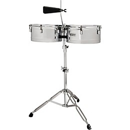 Open Box LP Performer Timbale Set with Chrome Hardware Level 1 13 and 14 in. Steel