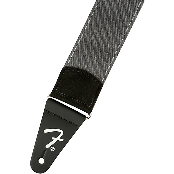Fender Right Height Canvas Limited-Edition Guitar Strap Charcoal Gray 2 in.