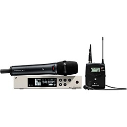 Sennheiser EW 100 G4-ME2/835-S Combo Wireless Handheld and Omnidirectional Lavalier Microphone System Band A1