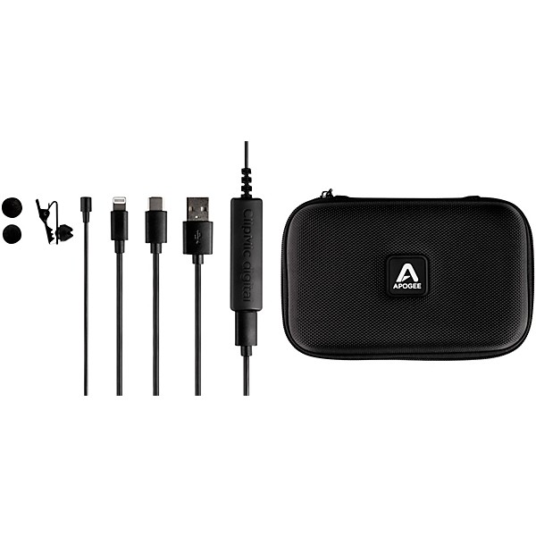 Apogee ClipMic Digital 2 Professional Lavalier Microphone for iPhone, Mac and Windows