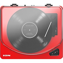 ION LP Wireless Streaming Turntable Candy Apple Red