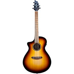 Open Box Breedlove Discovery S CE LH Red Cedar-African Mahogany Concert Left-Handed Acoustic-Electric Guitar Level 1 Edge Burst
