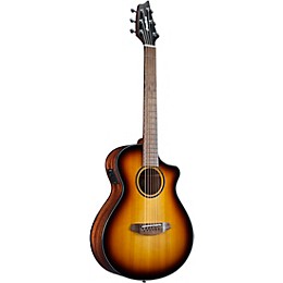 Open Box Breedlove Discovery S CE Red cedar-African Mahogany Companion Acoustic-Electric Guitar Level 2 Edge Burst 197881116767