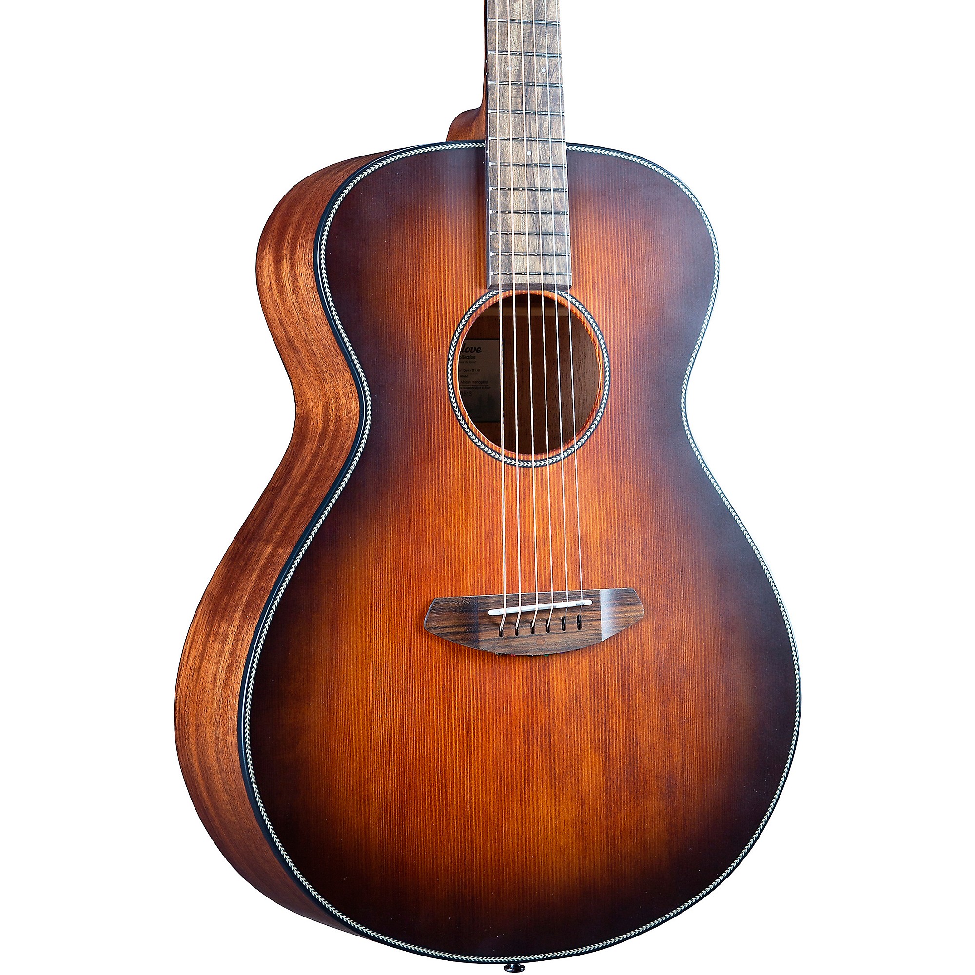 Breedlove Discovery Concerto Acoustic-Electric Guitar with Gig Bag Whiskey Burst 