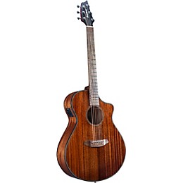 Clearance Breedlove Discovery S CE African Mahogany-African Mahogany HB Concert Acoustic-Electric Guitar Natural