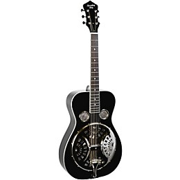 Recording King RR-36 Maxwell Series Round Neck Resonator Guitar Gloss Black