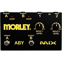 Morley Gold Series ABY MIX Switcher Effects Pedal Black