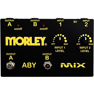 Morley Gold Series Aby Mix Switcher Effects Pedal Black for sale