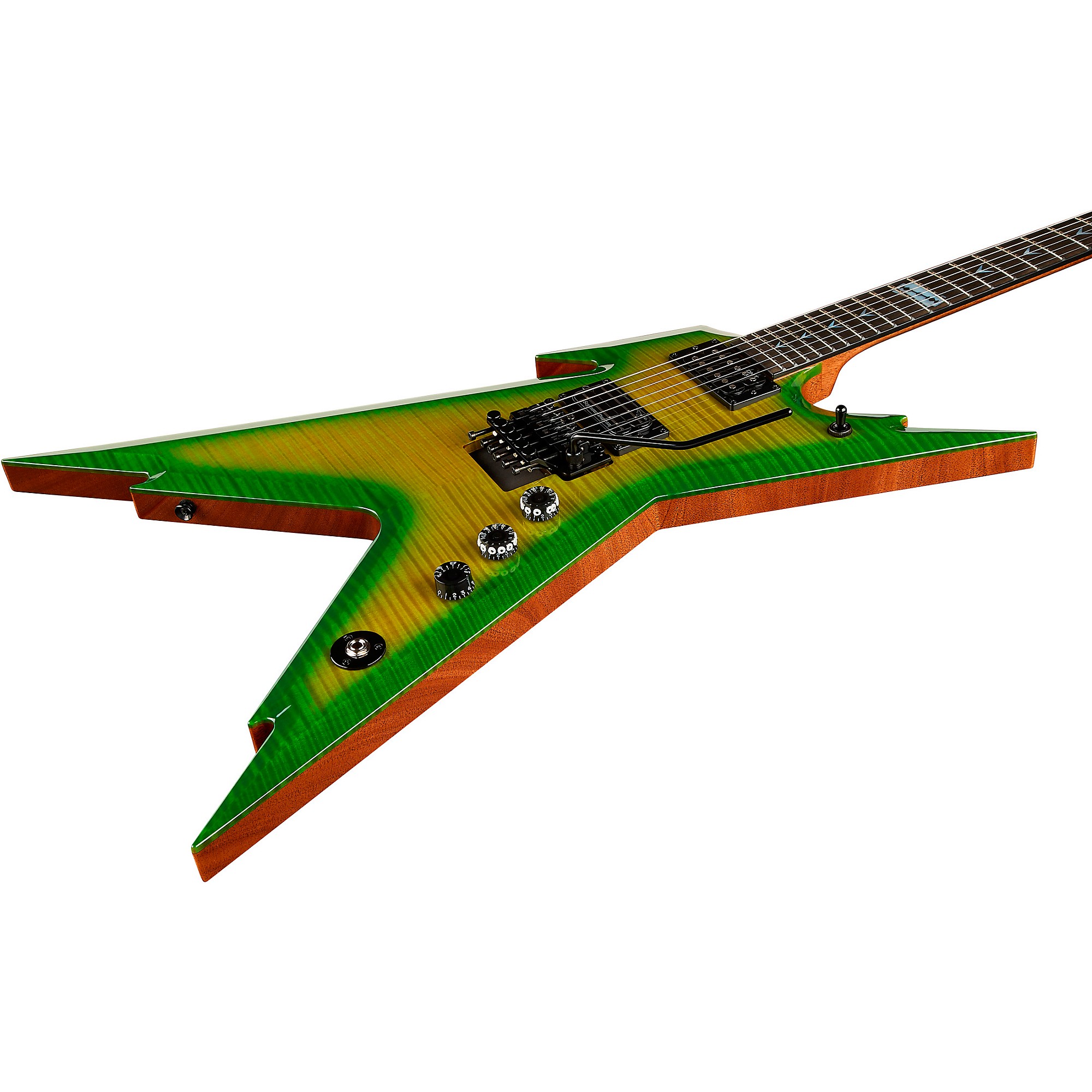 Platinum Dean USA Dime Razorback Electric Guitar Dime Slime