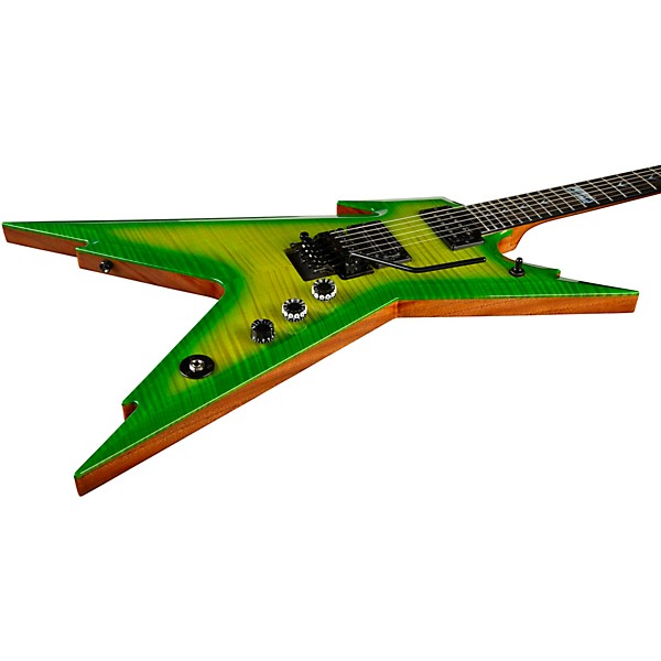 Platinum Dean USA Dime Razorback Electric Guitar Dime Slime