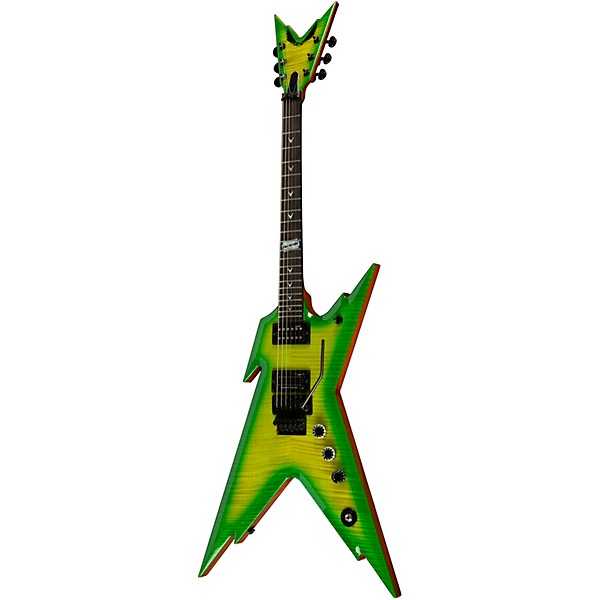 Platinum Dean USA Dime Razorback Electric Guitar Dime Slime