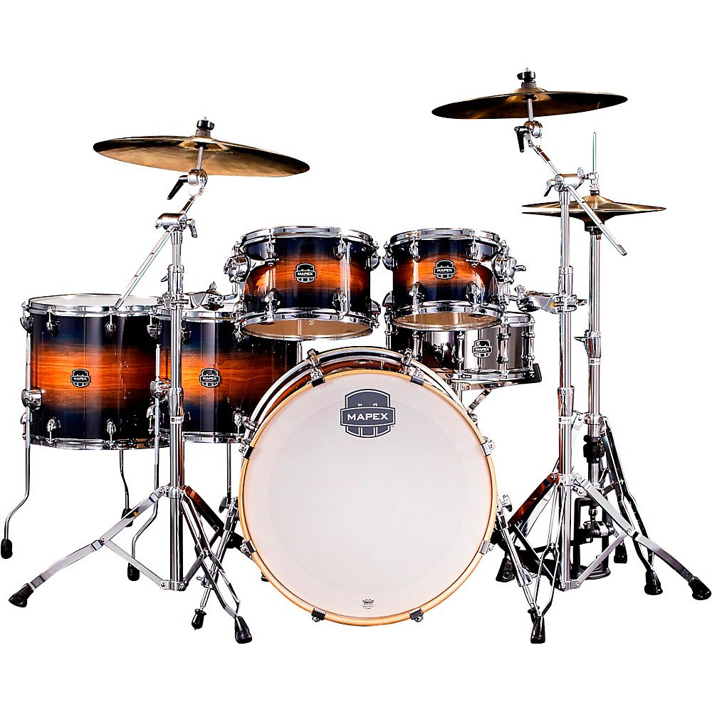 Mapex Armory Series 6-Piece Studioease Shell Pack Fast Toms With 22 In. Bass Drum Caribbean Burst