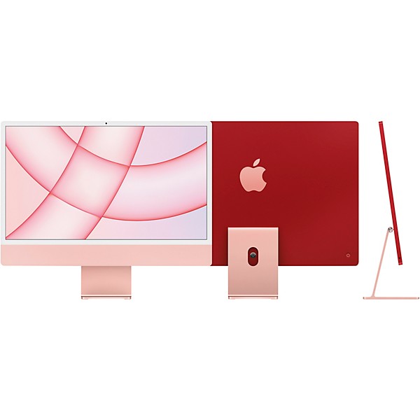 Apple 24 in. iMac with Retina 4.5K 8 core M1 8GB 256GB MGPM3LL A Pink