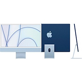 Apple 24 in. iMac with Retina 4.5K 8 core M1 8GB 256GB MJV93LL A Blue